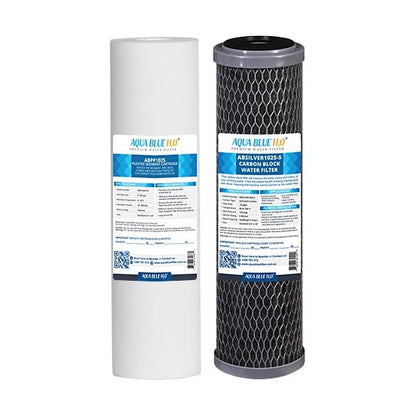 Twin Caravan & RV Water Filter System with Sediment & Silver Carbon Block Filter - WATER FILTER DISTRIBUTORS