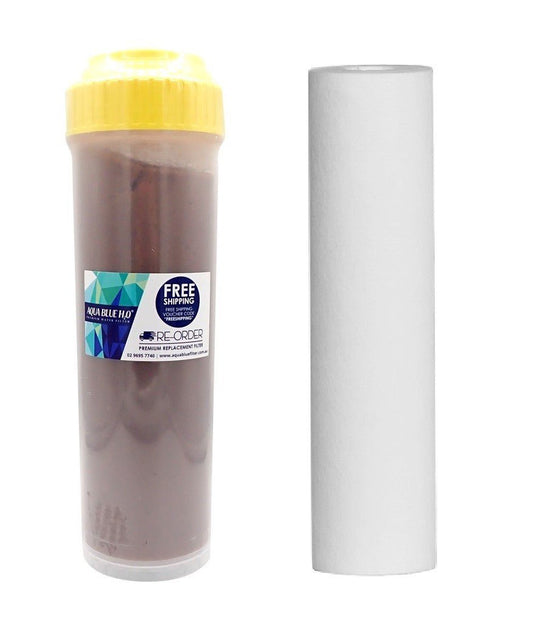 Twin stage replacement filter set Resin with Polyspun sediment - WATER FILTER DISTRIBUTORS