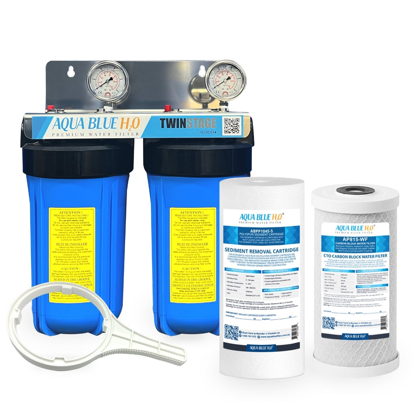 Twin Whole House Rainwater tank Water System with whole Kit - WATER FILTER DISTRIBUTORS