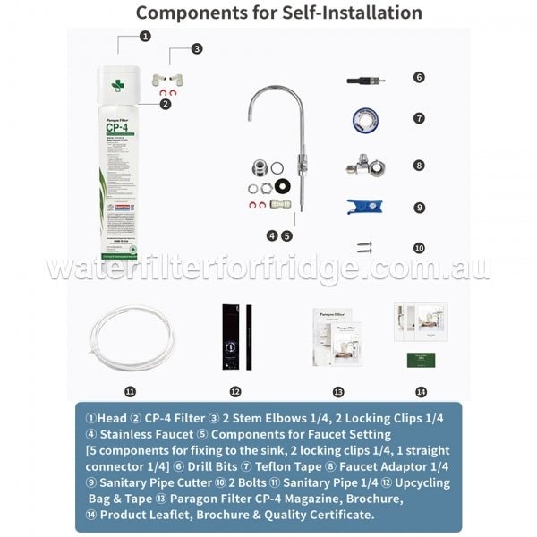 Under - sink water filtration system Paragon Water Filter CP - 4 - WATER FILTER DISTRIBUTORS
