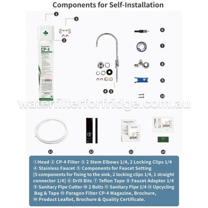 Under - sink water filtration system Paragon Water Filter CP - 4 - WATER FILTER DISTRIBUTORS