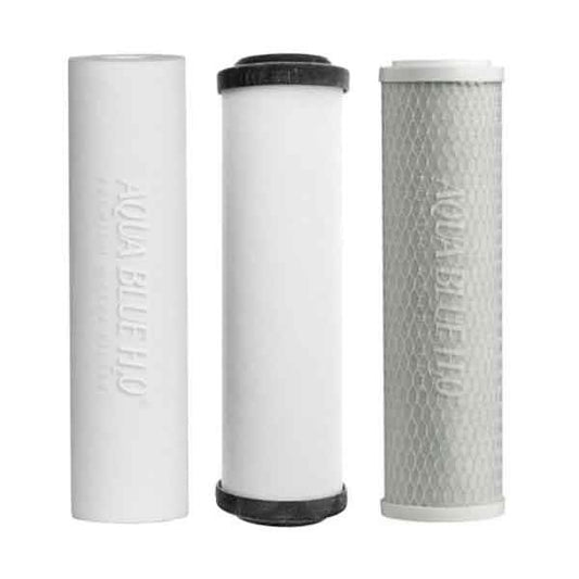 Undersink 3 Stage Water Cartridges W9220406 Doulton Ceramic Filter, Sediment, Carbon Block 10inch - Complete Set - WATER FILTER DISTRIBUTORS