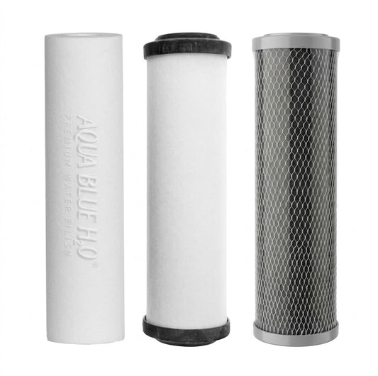 Undersink 3 Stage Water Cartridges W9223006 Doulton Ceramic Filter, Sediment, Carbon Block 10inch - Complete Set - WATER FILTER DISTRIBUTORS
