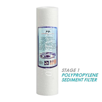 Stefani Compatible Triple Stage Undersink Water Filters by Aqua Blue H20