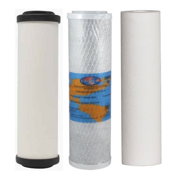 Undersink Water Filter Cartridges Doulton W9223006, Omnipure OMB934 5 MIC, Sediment Filter - Complete Set - WATER FILTER DISTRIBUTORS