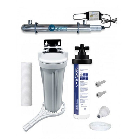 Uvguard SLT30 UV system with Labpua 4stage with prefilter Kit - WATER FILTER DISTRIBUTORS