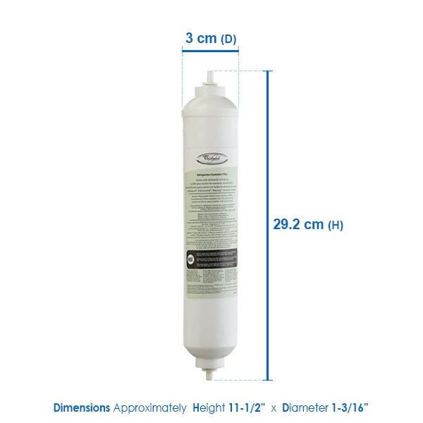 Whirlpool Genuine Fridge Filter 4378411 or 4378411RB - WATER FILTER DISTRIBUTORS