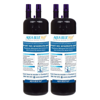 Whirlpool W10295370 EDR1RXD1 Fridge Filter Generic AQUA BLUE H20 - WATER FILTER DISTRIBUTORS