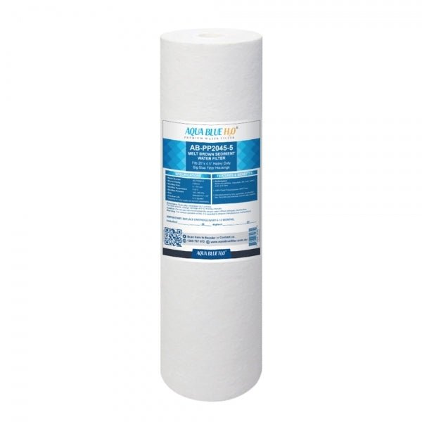 Whole House filter 20" x 4.5" TRIPLE Water System Stainless Steel Free Standing Option - WATER FILTER DISTRIBUTORS
