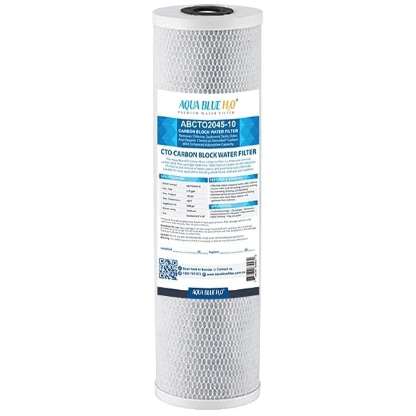 Whole House filter 20" x 4.5" TRIPLE Water System Stainless Steel Free Standing Option - WATER FILTER DISTRIBUTORS