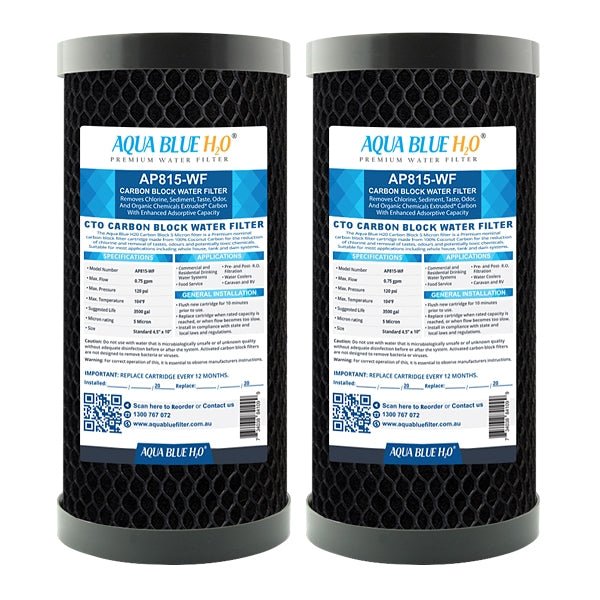 Whole House Water Filter System Carbon Block 10mic 10"x4.5" Replacement Filter - WATER FILTER DISTRIBUTORS