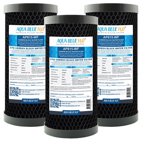 Whole House Water Filter System Carbon Block 10mic 10"x4.5" Replacement Filter - WATER FILTER DISTRIBUTORS