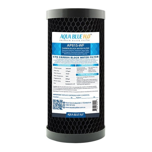 Whole House Water Filter System Carbon Block 10mic 10"x4.5" Replacement Filter - WATER FILTER DISTRIBUTORS