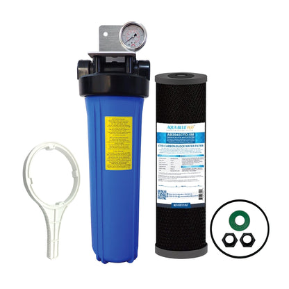 Whole House Water Filtration Systems 20 x 4.5 BIG BLUE option - WATER FILTER DISTRIBUTORS