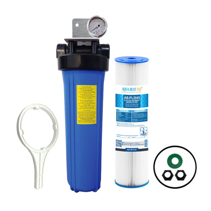 Whole House Water Filtration Systems 20 x 4.5 BIG BLUE option - WATER FILTER DISTRIBUTORS
