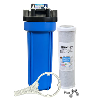 Whole House Water System Matrikx + CTO/2 Coconut Water Filter 5 Micron 10" (CB - CTO - 10) - WATER FILTER DISTRIBUTORS