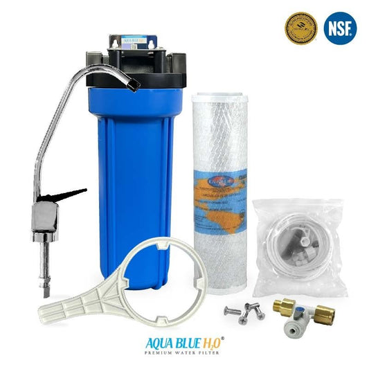 Whole House Water System with Omnipure OMB934 5 Mic, Reverse Osmosis Faucet, Connection Kit Set - WATER FILTER DISTRIBUTORS