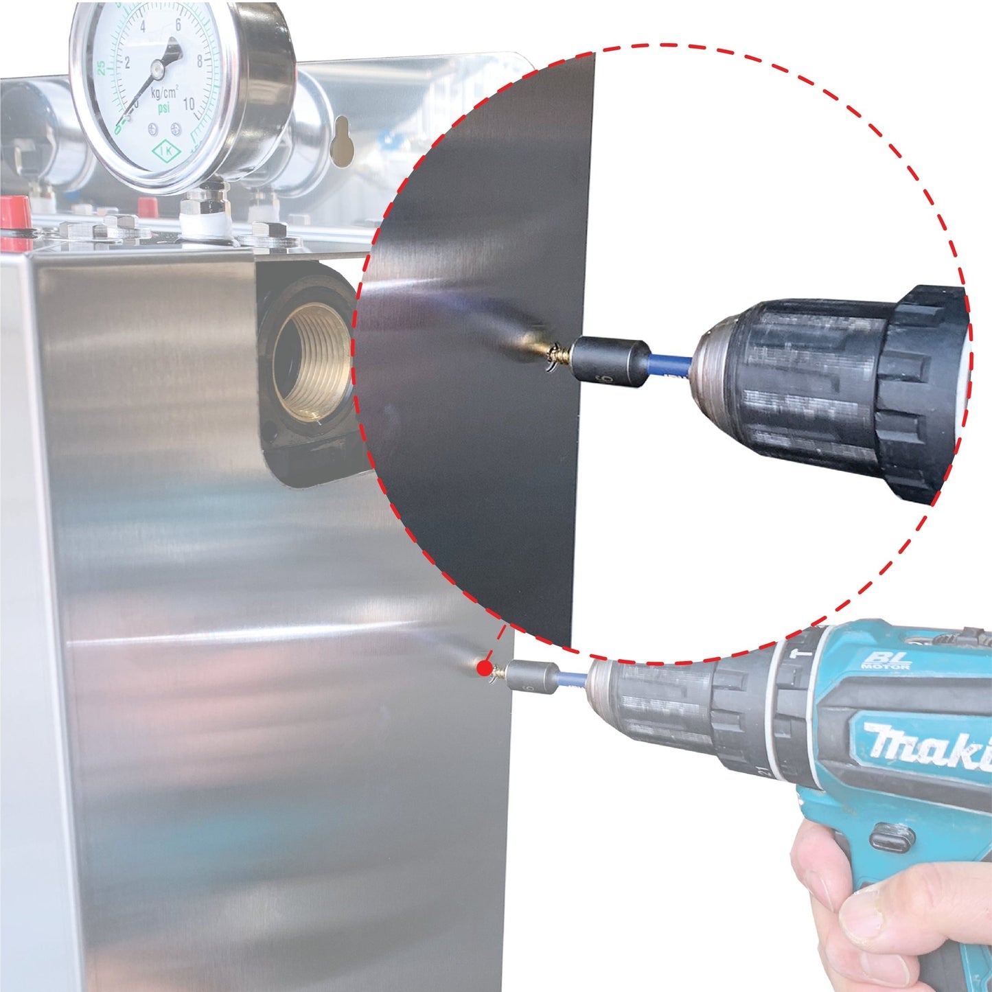 Wholehouse water system High Performance Triple Stage with Stainless Steel cover Watermarked - WATER FILTER DISTRIBUTORS