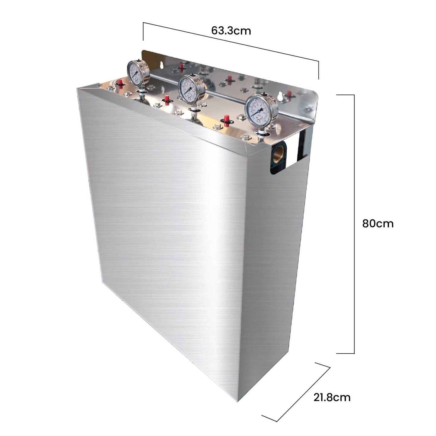Wholehouse water system High Performance Triple Stage with Stainless Steel cover Watermarked - WATER FILTER DISTRIBUTORS