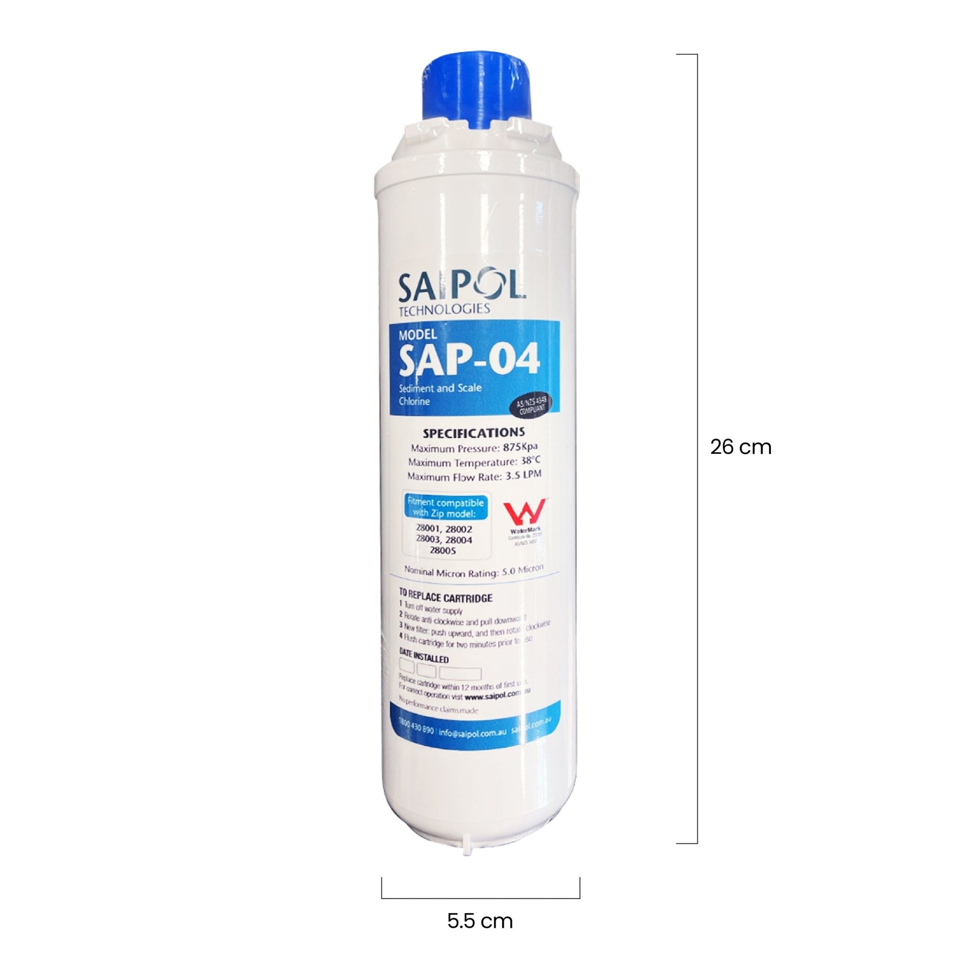 ZIP 28005 Compatible Sub Micron Triple Action Water Filter - WATER FILTER DISTRIBUTORS