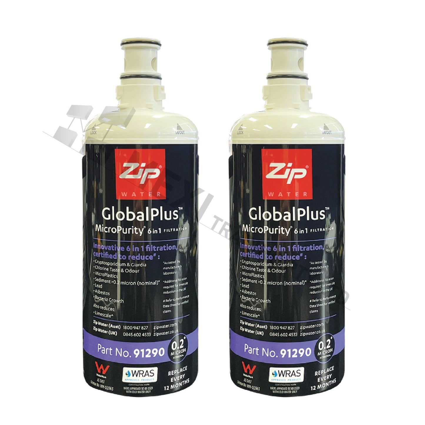 Zip 91289 Global Plus 0.2 - Micron Filter Cartridge Genuine Zip Filter - WATER FILTER DISTRIBUTORS