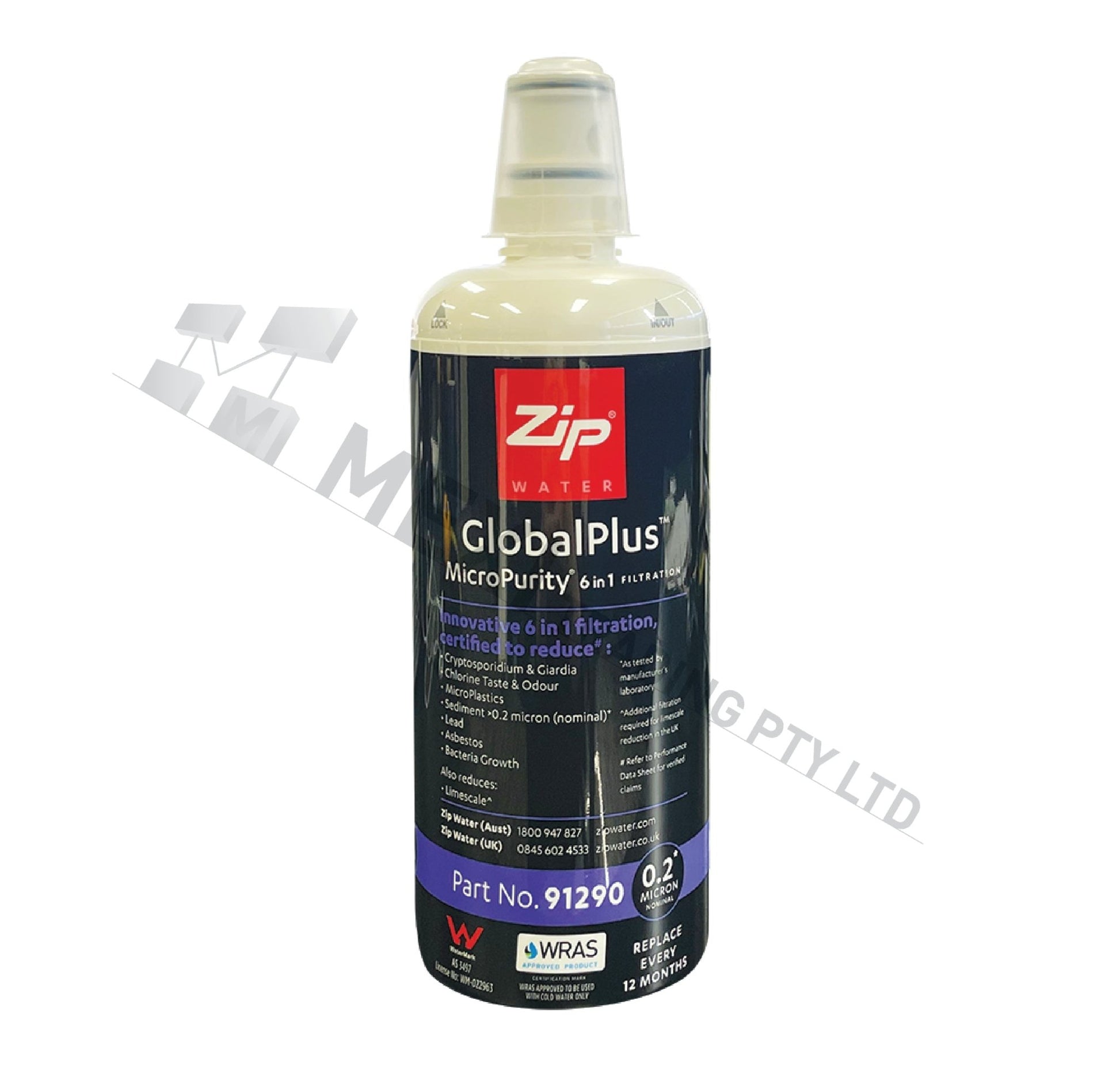 Zip 91291 Global Plus 0.2 Micron Filter Cartridge Genuine Zip Filter - discontinued with direct replacement 91290 - WATER FILTER DISTRIBUTORS