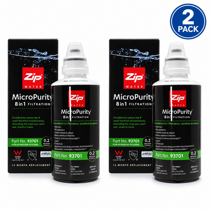 Zip 93701 Genuine MicroPurity Water Filter 0.2 Micron | 2 Pack for HydroTap G4 Residential Boiling Chilled Filtered Systems - WATER FILTER DISTRIBUTORS