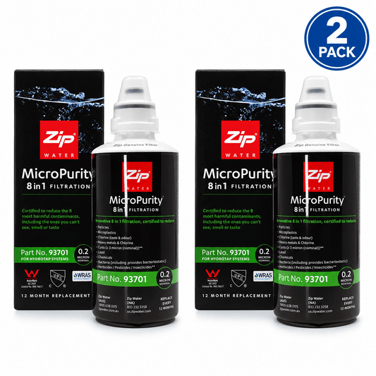 Zip 93701 Genuine MicroPurity Water Filter 0.2 Micron | 2 Pack for HydroTap G4 Residential Boiling Chilled Filtered Systems - WATER FILTER DISTRIBUTORS