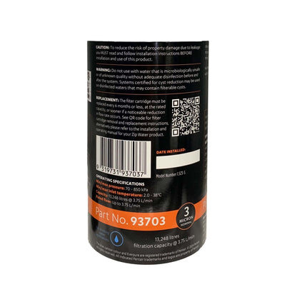 Zip 93703 Genuine MicroPurity Water Filter Cartridge with Zip 91295 Sparkling Replacement Cartridge - WATER FILTER DISTRIBUTORS