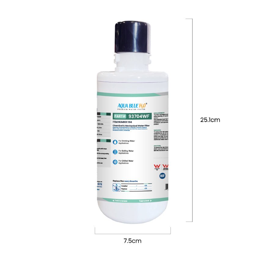 Zip 93704 Generic replacement filter cartridge 0.2 Micron - WATER FILTER DISTRIBUTORS
