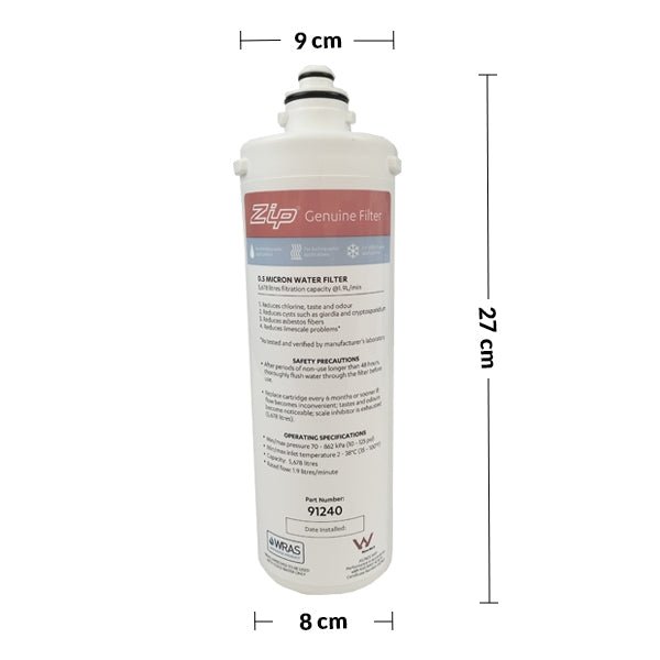 ZIP Genuine 91240 Sub - Micron Triple Action Water Filter - WATER FILTER DISTRIBUTORS