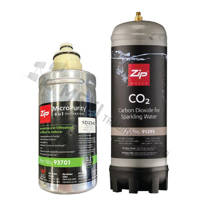 Zip Genuine MicroPurity 93701 Residential Hydrotap Water Filter with Zip 91295 Sparkling Replacement Cartridge - WATER FILTER DISTRIBUTORS