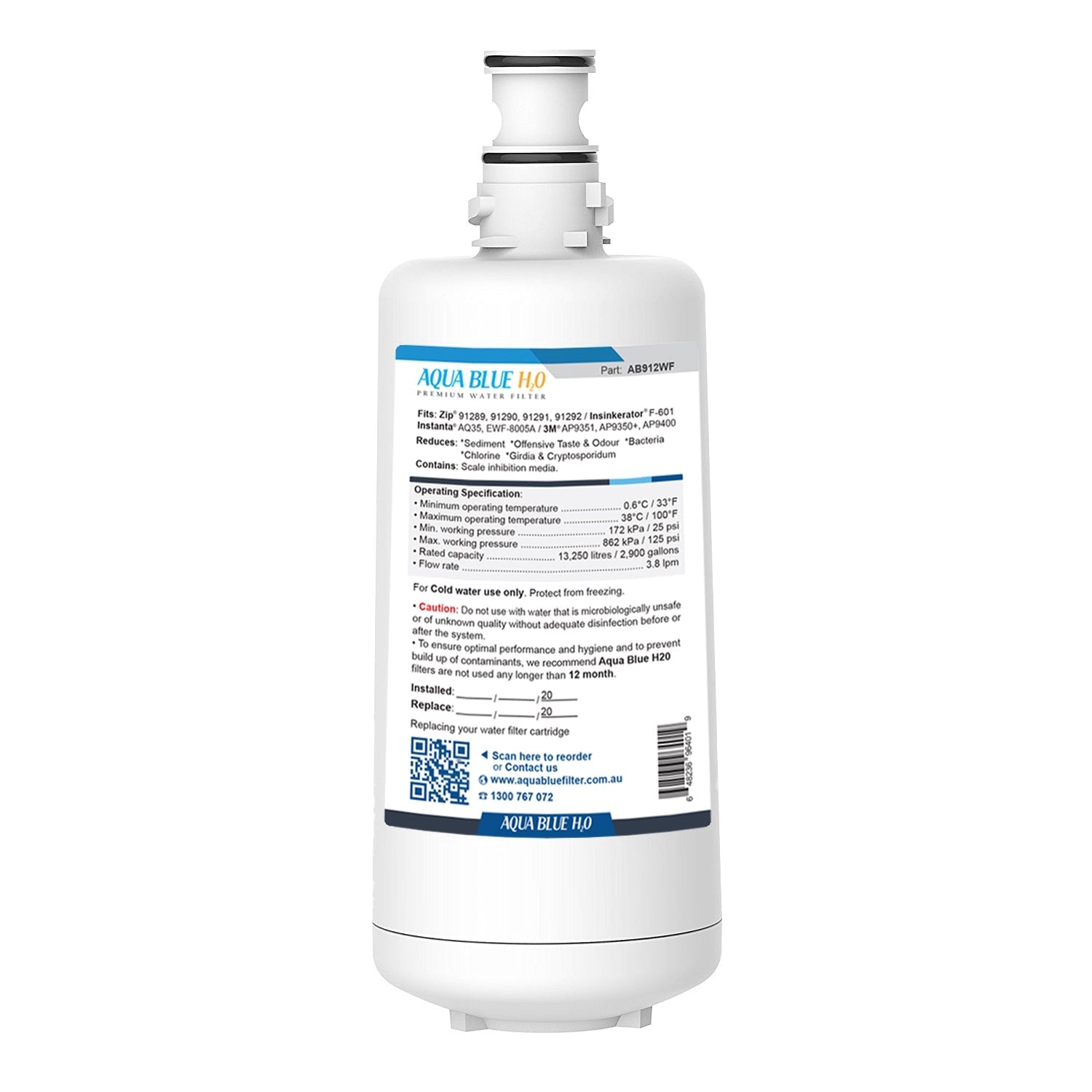 ZIP GlobalPlus Generic Replacement Water Filter 91292 - WATER FILTER DISTRIBUTORS