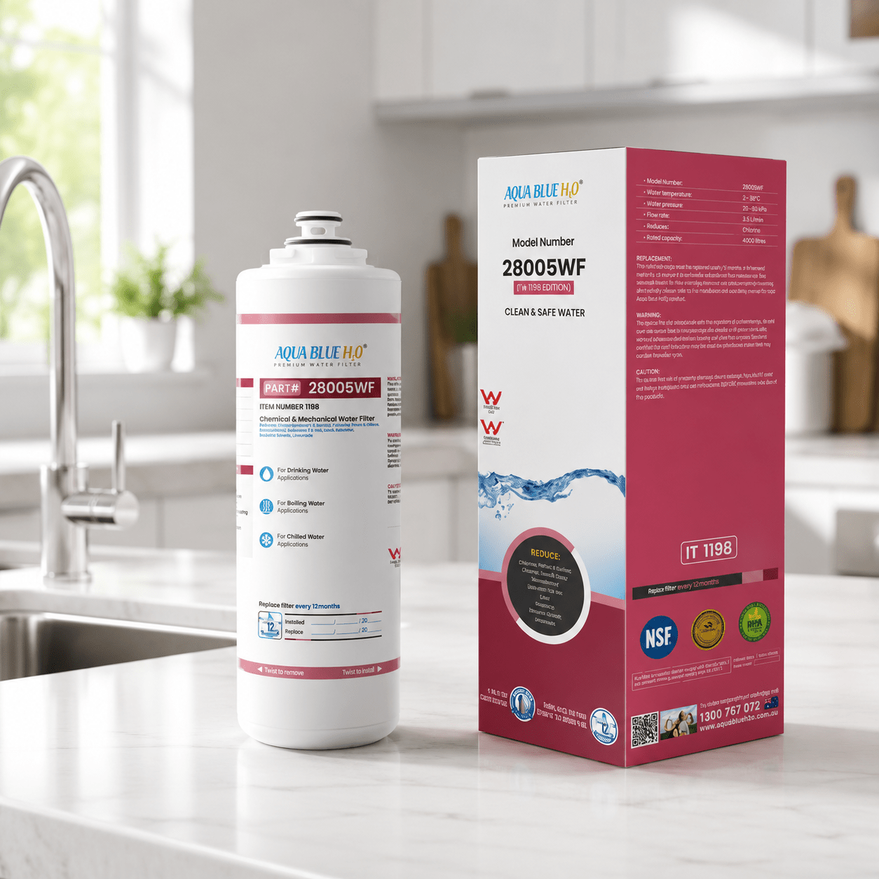 Zip Industries 5 Micron Triple Action Water Filter Replacement  Cartridge